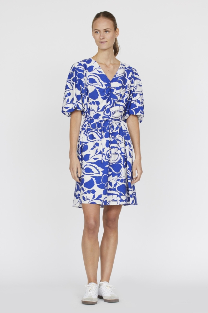 NOIR DR1 17724 CREAM/BLUE FLOWER